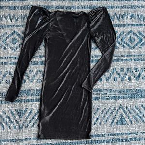 Forever 21 Metallic Black Dress Size Small NWOT